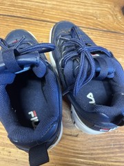 Fila Disruptor II Kids Navy Chunky Sneakers Size 11 Retro 90s Dad Shoes