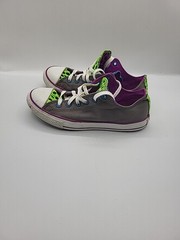 Converse Shoes Junior 5 Chuck Taylor Double Tongue Sneakers Gray Lace Up 640544F