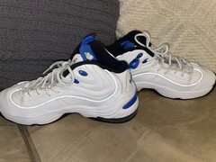 Nike Air Penny 2 II, 820249-100, White Blue Black Orlando, GS Sz 7Y