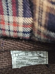 Timberland Junior Norse Flannel Roll Top Brown Utility Boots Size 6 Youth