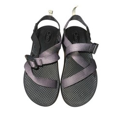 Chaco Z/1 Ecotread Kids 4 Pre-Owned Sandal Gray Adjustable Strappy Outdoor Hike