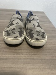 Rothy’s the kids sneaker in grey camo size K3 slip on back to school