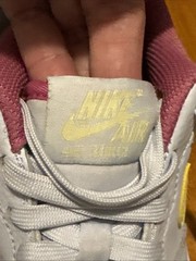 Nike Air Force 1 Pink/citron Tint Size 5.5Y / EUR 38 Good Condition LOOK!!!