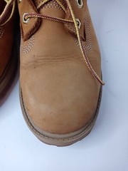 Timberland Boots Size 5.5M Ankle Combat Waterproof Nubuck Leather Lace-Up Tan