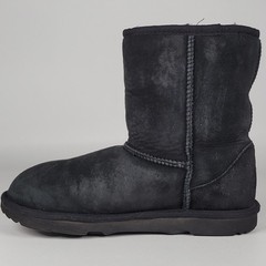 UGG 1017703K Shearling Style Black Mid-Calf Boots Kids US 5