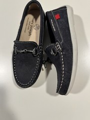 MARC JOSEPH NEW YORK Kids Boys/Girls Leather Loafer Black Sz 10.5