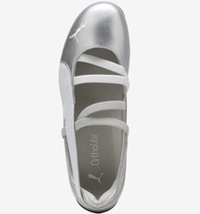 PUMA Speedcat Ballet Metallic Silver White 40613301 GS SZ 4Y-7Y Girls Womens
