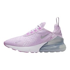 Nike Air Max 270 Big Kids Shoes Doll Rush Fuchsia White Metallic Silver Size 6Y
