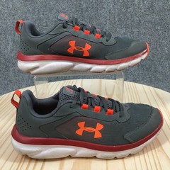 Under Armour Assert 9 Running Shoes Youth Kids 7Y Pitch Grey Chestnut Red