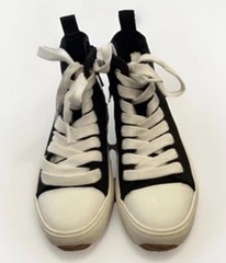Art Class Black Blakely Hightop Sneakers Kids Size 13 Tennis Shoes Side Zip NEW
