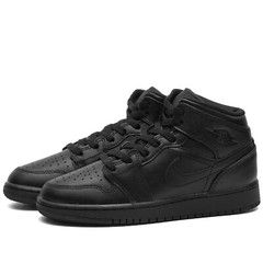Nike Air Jordan 1 Mid GS Triple Black 2022 Retro Sneakers 554725-093