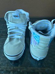 VANS Sk8-Hi Unisex Kids High Top Tie-Dye Suede Lace-Up Sneakers US 4