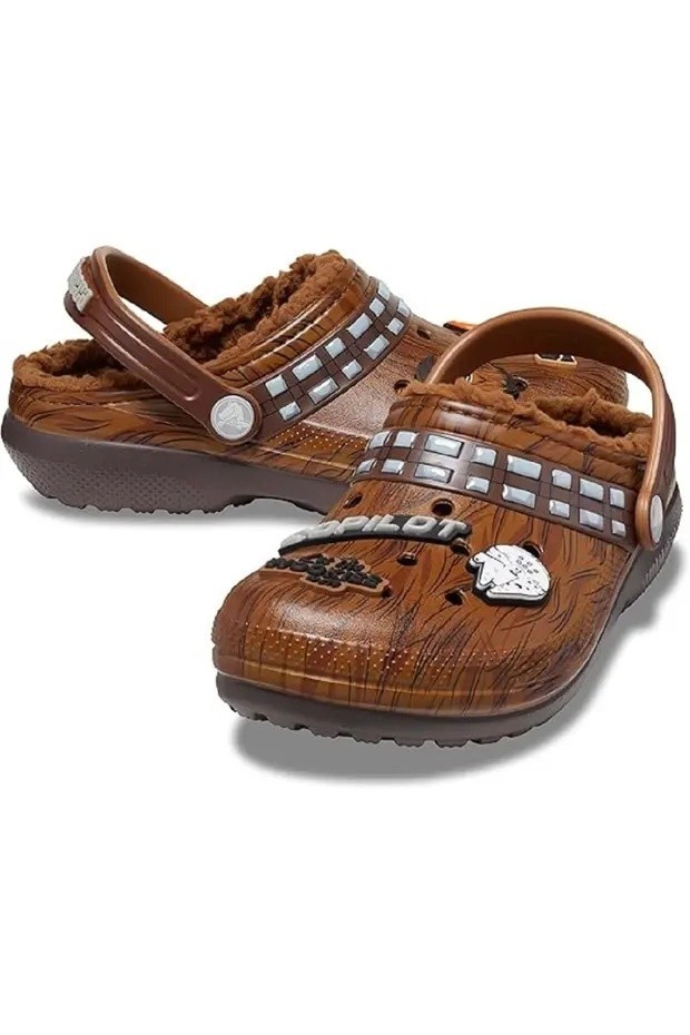 Crocs Star Wars Chewbacca Classic Lined Clogs, Espresso, Unisex Big Kid