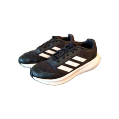 Adidas Unisex Cloudfoam Black White Sneakers Athletic Shoes Size 2