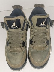 Nike Air Jordan 4 Retro Craft Medium Olive Pale Vanilla US 5Y Fb9928 200 With Bx
