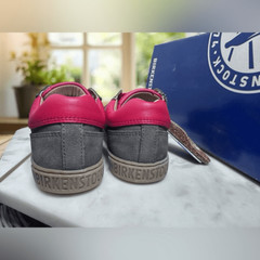 BIRKENSTOCK Kids Astee Leather Supportive ColorBlock Sneaker Shoes Regular Fit