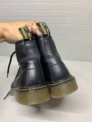Dr Martens Zavala J Black Lace Up Combat Boots Kids Size 1 US~See Photos!