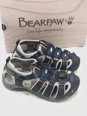 Bearpaw, Memuru, Style Code 2254Y, Youth Slip On Sandals, Color Navy, Size 13