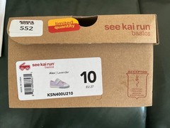 See Kai Run Alex lavender Canvas Hook & Loop Sneaker Unisex Toddler Sz 10