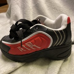 Air Wave Size 1 Wheel Roller Shoes, Black and Red, New In Box