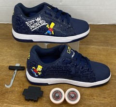 Heelys The Simpsons Bart Simpson Split Sneakers Youth Y4 Skate Shoes HES10396
