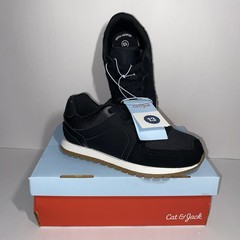 Kids‘ Alexander Retro Sneakers – Cat & Jack™ Sz 13 Memory Foam Black Lace Up