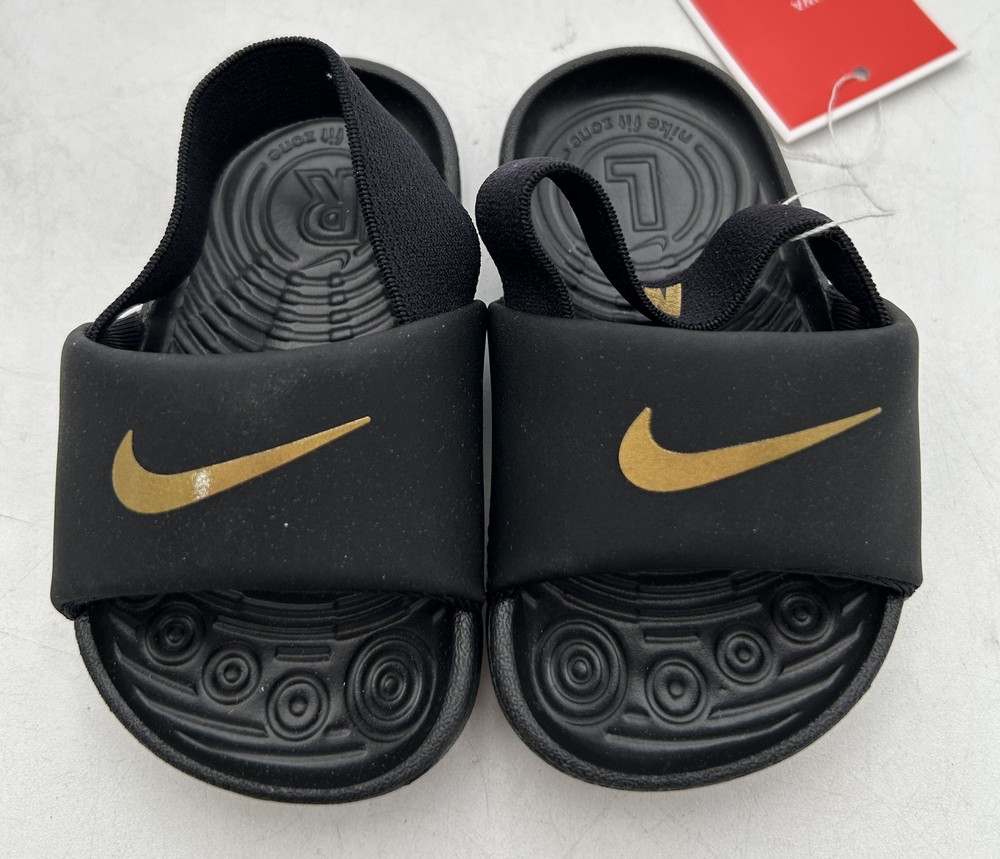 Kid’s Nike Kawa Kids Slides Black/White