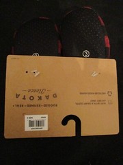 Dakota Fleece No Place Like Gnome Kids Christmas Buffalo Plaid Slippers Size 3