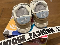 A Bathing Ape Bape Sta #2 Kids Beige Brown White Blue US 12k UK 11.5k EU 29 18cm