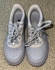 Nike Air Force 1 LV8 3 Wolf Gray,Green, White Sneakers Shoes Size 13 C