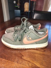 Nike Dunk Low Retro NN Toasty Sequoia Olive Green Orange Youth Size 4.5Y No Box