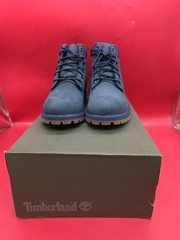 Timberland Premium 6in Waterproof Boot 4.5 Juniors Blue Nubuck