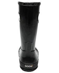 Bogs Rainboot Solid Kid’s Rain Boots, Black, K10