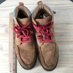 Sorel Boots Mens 5 Madson Snow Brown Leather Moc Toe Lace Up Casual Comfort