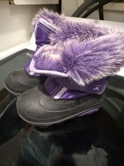 Kamik Waterproof Insulated Winter Lined Snow Boots Purple Fur Sz 9 Snowbug