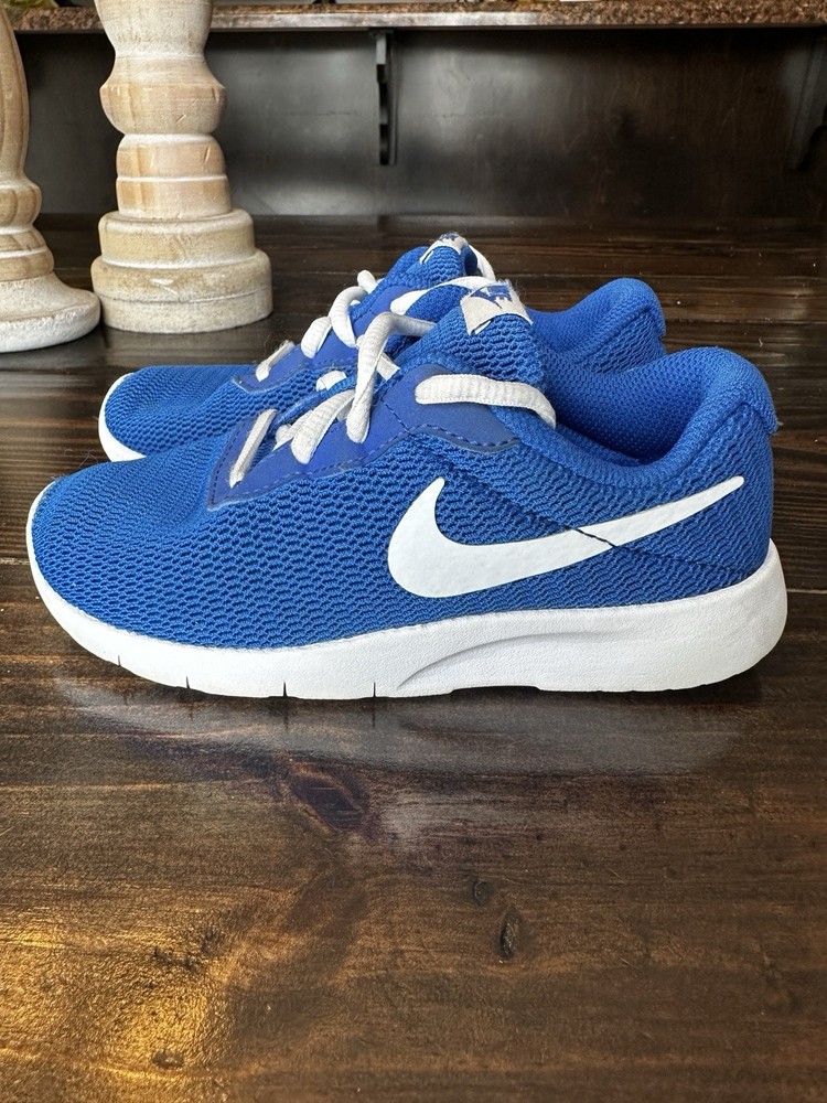 NIKE TANJUN (PS) BLUE/WHITE 818382-011 LITTLE KIDS PRE SCHOOL CASUAL SHOE
