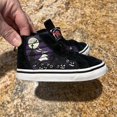 Vans Hi Zip Back The Nightmare Before Christmas Glow in the Dark Kids Sz 6.5