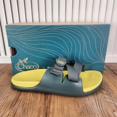 Chaco Chillos Sandals Kids Size 3 M Green Comfort Adjustable Beach Casual Slides