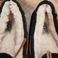 UGG Dakota Mocassin Slipper Shearling Suede Warm Cozycore Sport Kid Size 3 Black