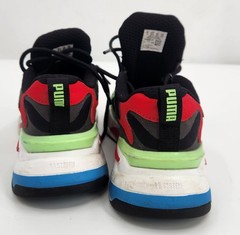 PUMA RS‑X Junior Puzzle Sneakers Multi‑Color Black Green Red Size 4C