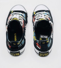 Converse Youth Kids SZ 2 Warner Bros DC Comics Batman Tennis Shoes 367321F