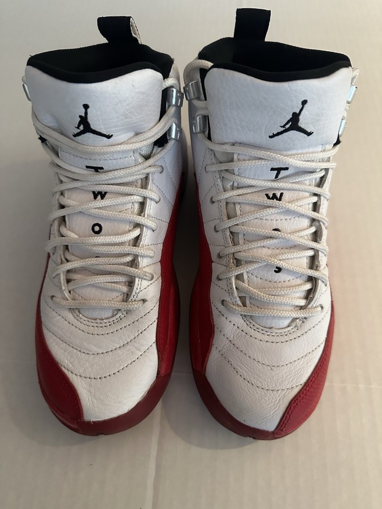 Jordan 12 Retro Cherry Sneaker (2023) (GS) 153265-116 Size 4Y