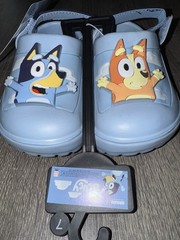 Disney Bluey & Bingo Slip On Clogs Light Up!! Boys Or Girls Toddler Size 7 NEW