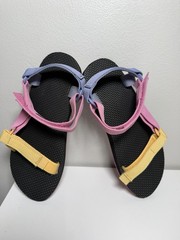 Teva Original Universal Multicolor Hook & Loop Sandals 1116656C Youth Size 5