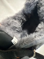 Children Hook & Loop Printed Design Fur Lined Shoes Boy Or Girl Size 35/3