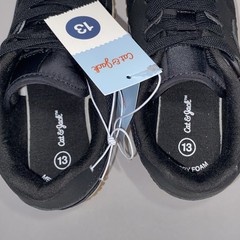 Kids‘ Alexander Retro Sneakers – Cat & Jack™ Sz 13 Memory Foam Black Lace Up