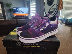 Heelys Pro 20 Prints Galaxy Purple/Blue Wheeled Lace-Up Low Top Sneaker 4