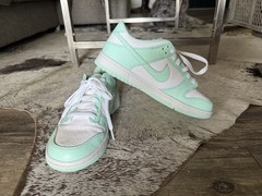 Nike Dunk Low Mint Green White Youth Size 7Y Sneakers