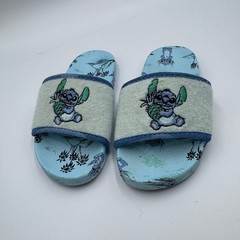 Authentic Disney Store Lilo & Stitch Kids Slide Sandals Blue Size 9/10 Summer
