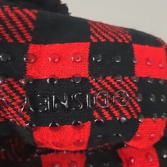 Nightmare Before Christmas Plaid Jack Skellington Kids Slippers Socks Size 4-10